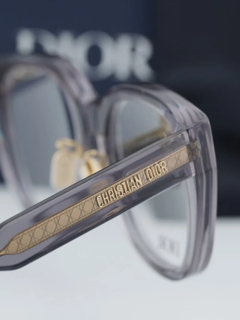 Dior DIORPRISMEO B1F 4500 Cat Eye Women Eyeglasses 52mm - Grey - Picture 5 of 11